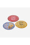 Cote D Azur Blue Melamine Coaster 9.5 cm - 3