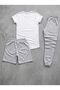 T-Shirt Shorts Tracksuit Thin Summer Oversize 3 Line Printed Women's / Men's Unisex Model - 2