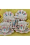 Yildizz Porcelain Hand-Painted 6-Piece Cup Set