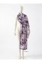 Mystical Far East Scenic Pagoda Silk Textured Premium Shawl (70X180 cm)