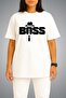 Oversize Father's Day Boss Chest Printed Unisex T-Shirt - 2