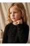 Girl's Stoned Lace Collar Long Sleeve Badi, Ages 2-5 - 4