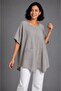Buttoned linen blouse fits standard size 38/46 - 2