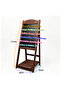 OneDcor Wooden A-Frame Chalkboard Sign with Storage Shelf - 2