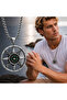Stainless Steel Works Case Marine and Gothic Style Compass Pendant