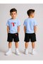 Children's Shorts Set for Boys (Shorts - T-Shirt) Printed Summer Sports Combination Comfortable Fit Set