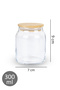 12-Piece Glass Spice Jar Set with Bamboo Lids, Vacuum Lids, Transparent Labeled Spice Jars, Dowry Set - 3