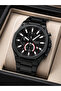 Men's Wristwatch Steel Band Black Color with Function Calendar and Gift Box - 2