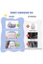5-Piece School Backpack Set, Cute Casual Student Backpack with Tote Bag, Pencil Case, Crossbody Bag & Coin Purse, Lightweight Large Capacity Daypack for Girls Boys - 5