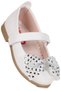 Dongan Velcro Stoned Bowknot Baby Girl / Child Ballerina Shoes