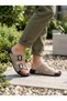 Men's Double Buckle Ultra Light Daily Slippers Non-Slip Sole Summer Beige Slippers