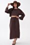 Women's Long Skirt Long Sleeve Muslin Set - 260046 - 2