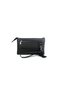 Men's Genuine Leather Black Multi-Compartment Zippered Handbag and Portfolio Bag - 5