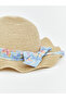 I Stripe Detailed Girls' Straw Hat from Freezen Store - 3