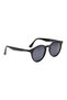 Polarized Sunglasses Black Frame Smoke Mirror Lens 51mm - P603GY2PV