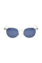 Non Polarized Sunglasses Grey Frame Blue Mirror Lens 51mm - P584BL3V - 2