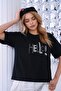 Women's Short Sleeve Crew Neck Printed T-Shirt 26012 - 3