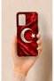 Oppo A55 Compatible Turkish Flag Patterned Silicone Case