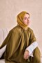 وشاح حرير تويلي أصفر اللون - 4