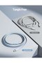 Powerlink Moss Liquid Silicon Cable Type C to Lightning 3A / 1.2M Zinc-Alloy Connector White - 4