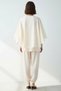 Women's Plus Size Chiffon Blouse Pants Set Three Quarter Sleeves Crew Neck Oversize Relaxed Fit Casual - 5