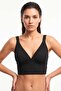 Women's Black Melange Camisole Bralet