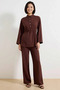 Women's Plus Size Buttoned Long Sleeve Shirt Pants Set Linen Blend Daily Casual Stylish - 4