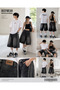 Y2K Striped Detail Baggy Jean Shorts Bermuda/Shorts - 5
