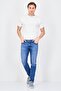Men Slim Fit Washed Stretchable Denim Jeans, Blue - 3
