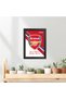 Alayra Arsenal FC Poster With Black Wooden Textures for Living rooms Bedroom Office - Wall - 3