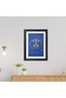 Alayra Paris Saint-Germain PSG Football Club 3D Textured Logo Poster Framed Painting (9 inches x 12 - 2
