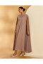 Women Mauve Plain Kaftan Dress - 4