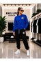 Unisex Wide Cut Zero Neck and Sweatpants Colorful Panda Printed Set