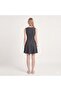 Anthracite Skirt with Gode Detail Mini Summer Dress - 4