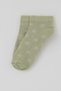 Girls' Booties Socks with Star Detail, Ages 5-12, Green