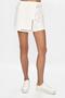 Design Stone Detailed Lace-Up Short Skirt