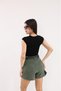 Nova High Waist Women's Shorts with Belt Gift – Soft Fabric Comfortable Fit – Comes with Belt Gift - 3