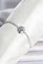 Brass Silver Color Sea Shell Model Waterway Women's Bracelet