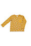 Mustard Feather Patterned Boys' Cotton Long Sleeve Sweatshirt - 2