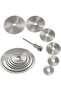 Metal 6 Piece Mini Drill Bit Wood Cutting Round Steel Blade Disc Saw Set Kit