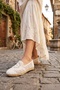 Aura Women's Lightweight and Flexible Sole Knitted Lace Detailed Casual Summer Ballerina Shoes - 4
