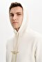 Ar-Ma Men's Hooded Sweatshirt with Text Print, Pocketless, Knitted Fabric, Regular Fit, 70% Cotton, 30% Polyester 3 - 2