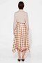 Women's Maxi Skirt Elastic Waist Plaid Pattern Lined Flared Cotton Comfortable Long Length Cut Daily Casual - 5