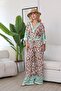 بدلة منقوشة بياقة مزدوجة الصدر - 6