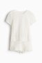 Picot-trimmed lace pyjamas - 4