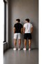Men's Shorts, Black Shorts, Gray Shorts, 2 Thread Count, Plus Size, Sports Shorts, Oversize, Lace-Up, Casual Shorts - 3