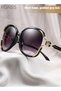 Womens Oversized Butterfly Sunglasses UV400 Protection Metal Frame Decorated with Flower Fashion Sun Glasses 66mm - 7