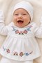 Seasonal Cotton 5-Piece Newborn Baby Girl Hospital Discharge Bodysuit Set, Suitable for Use between 0-3 Months - 3