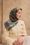 Twill Silk Belt Petrol Blue - 4