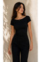 Women's Premium Cotton Basic T-Shirt Princess Collar Short Sleeve Blouse - Fitted/Slim Fit
